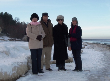 Riga Latvia Jurmala Frozen Baltic Sea